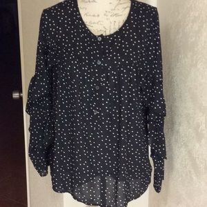 MAXSTUDIO BLACK  WHITE TOP POLYESTER